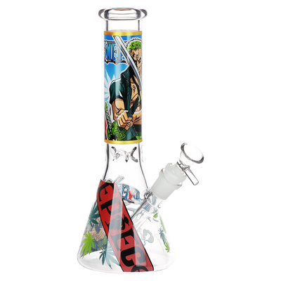 One Treasure Beaker Bong | Ghost | Front View