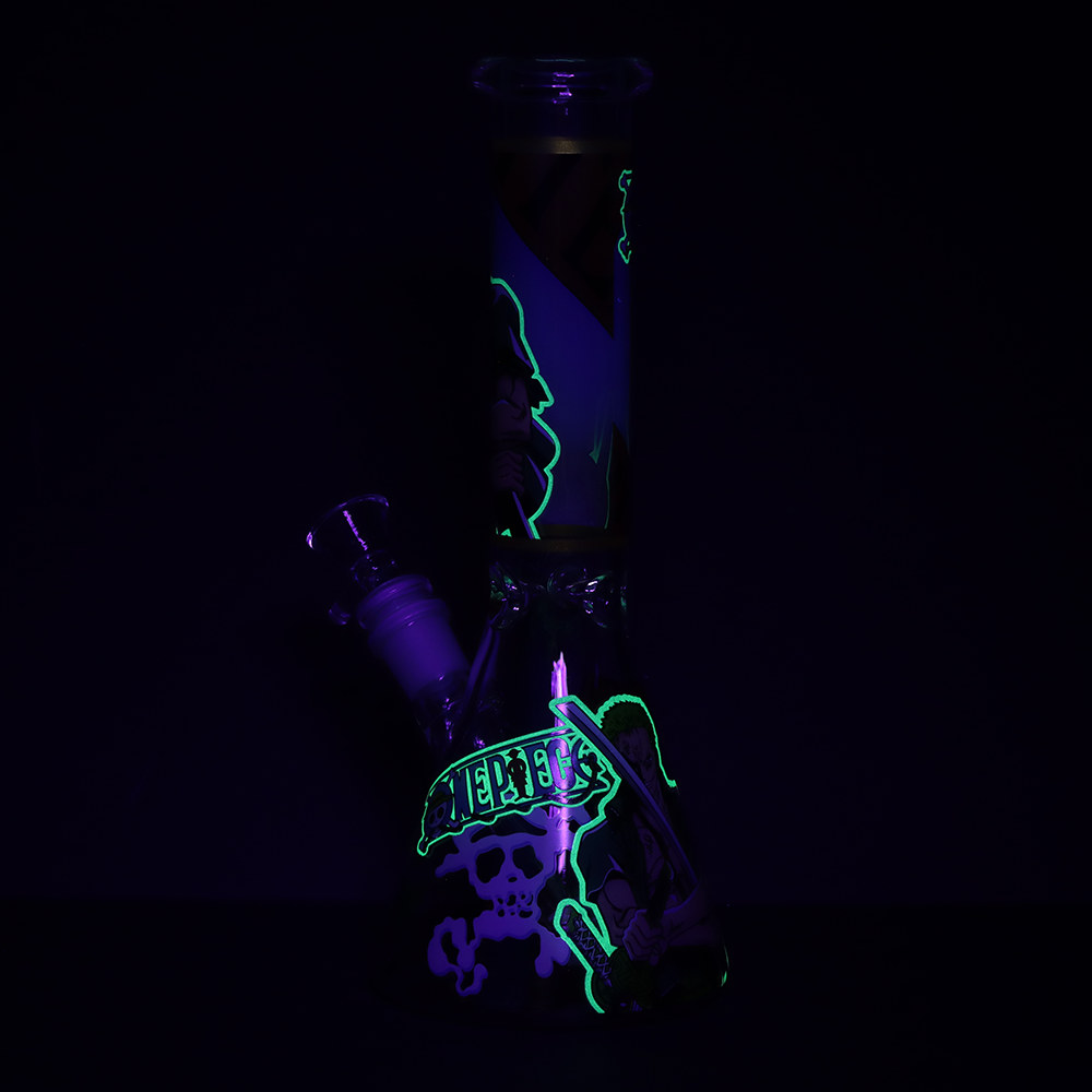 One Treasure Beaker Bong | Glow In The Dark Accents