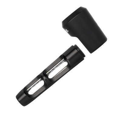 ONGROK Aluminum & Glass Spoon Pipe | Side View & Removable Filter Connection