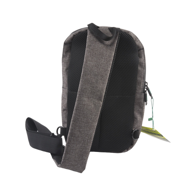 Ooze Traveler Series Smell Proof Cross-body Bag | Gray | Back View