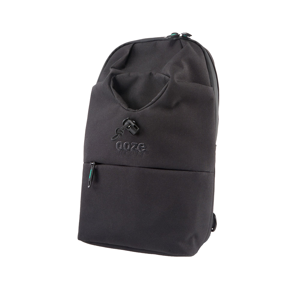 Ooze Traveler Series Smell Proof Cross-body Bag | Black | Front View