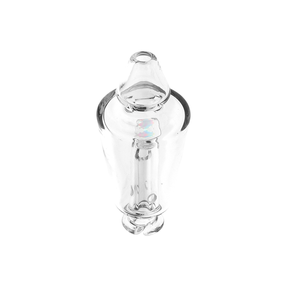 Opal Marble Bubbler Attachment for Puffco Pivot | Mouthpiece View