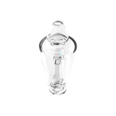 Opal Marble Bubbler Attachment for Puffco Pivot | Mouthpiece View
