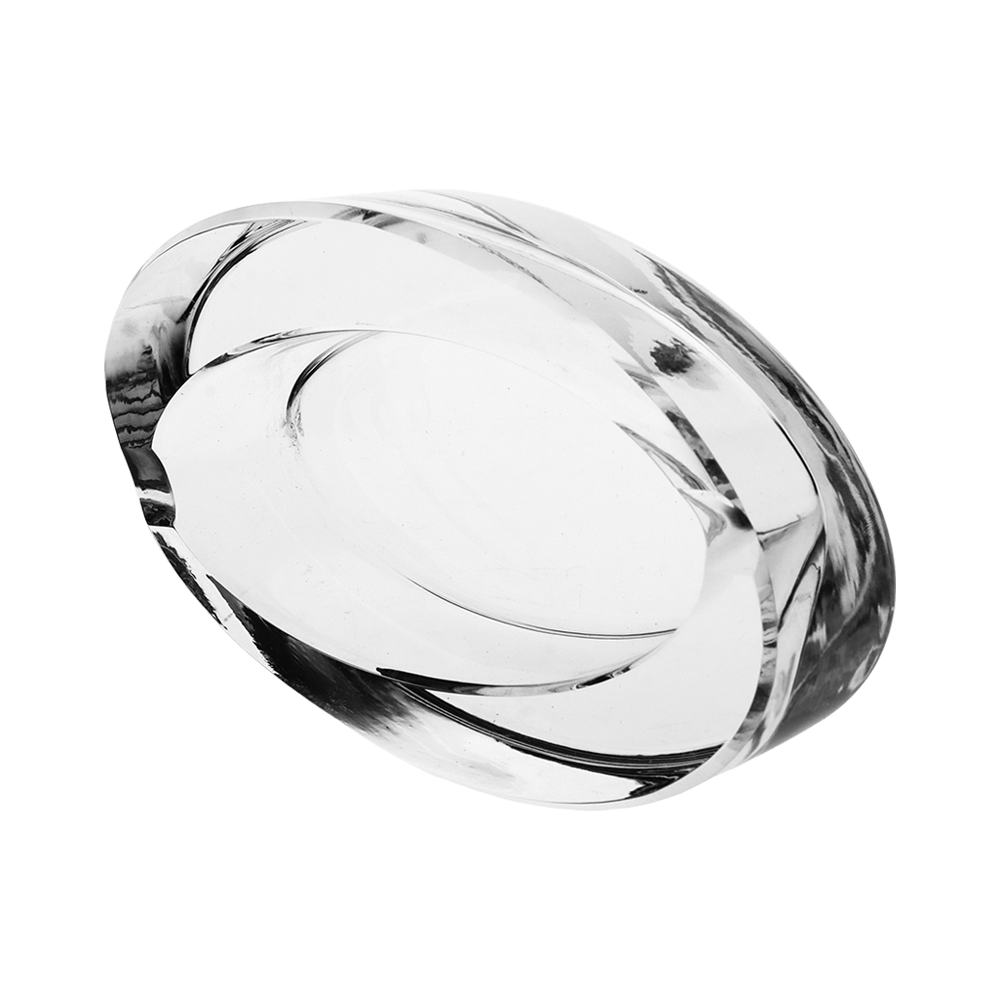 Oval Glass Ashtray | Top View