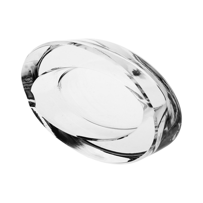 Oval Glass Ashtray | Top View