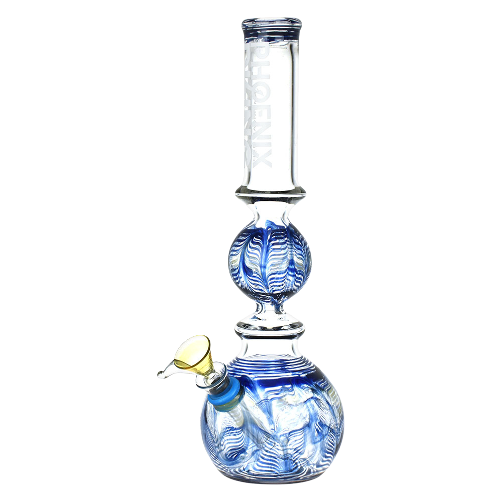 Phoenix Rising Bubble Ball Bong | Blue