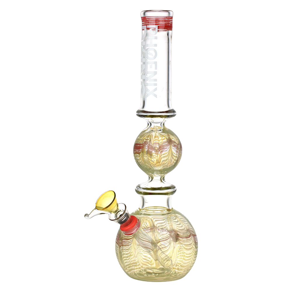 Phoenix Rising Bubble Ball Bong | Yellow