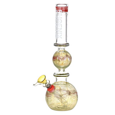 Phoenix Rising Bubble Ball Bong | Yellow