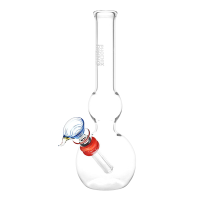 Phoenix Rising Classic Double Bubble Bong | Red