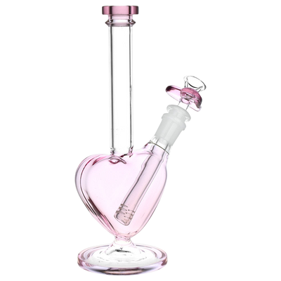 Pink Passion Heart Bong | Back View