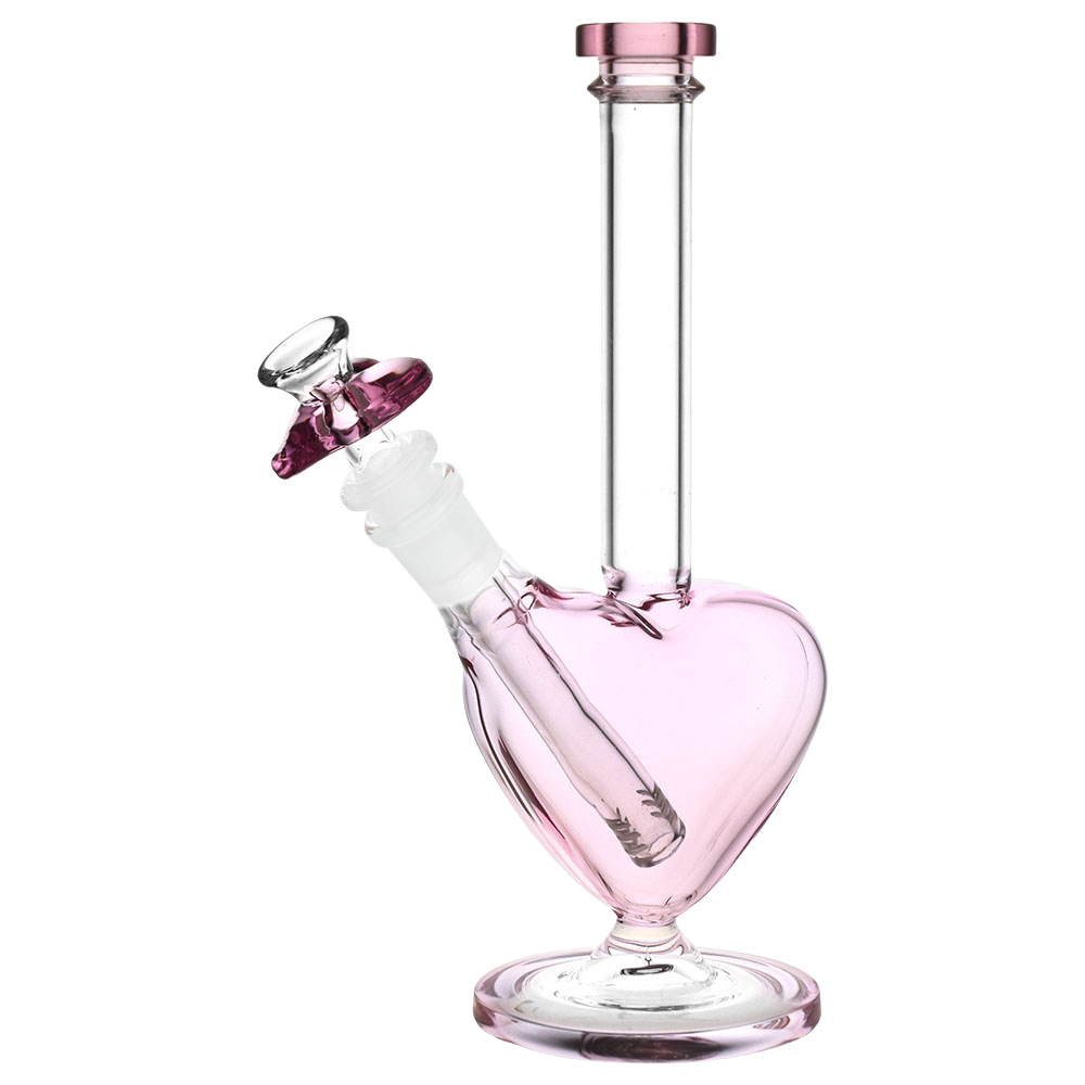 Pink Passion Heart Bong | Front View