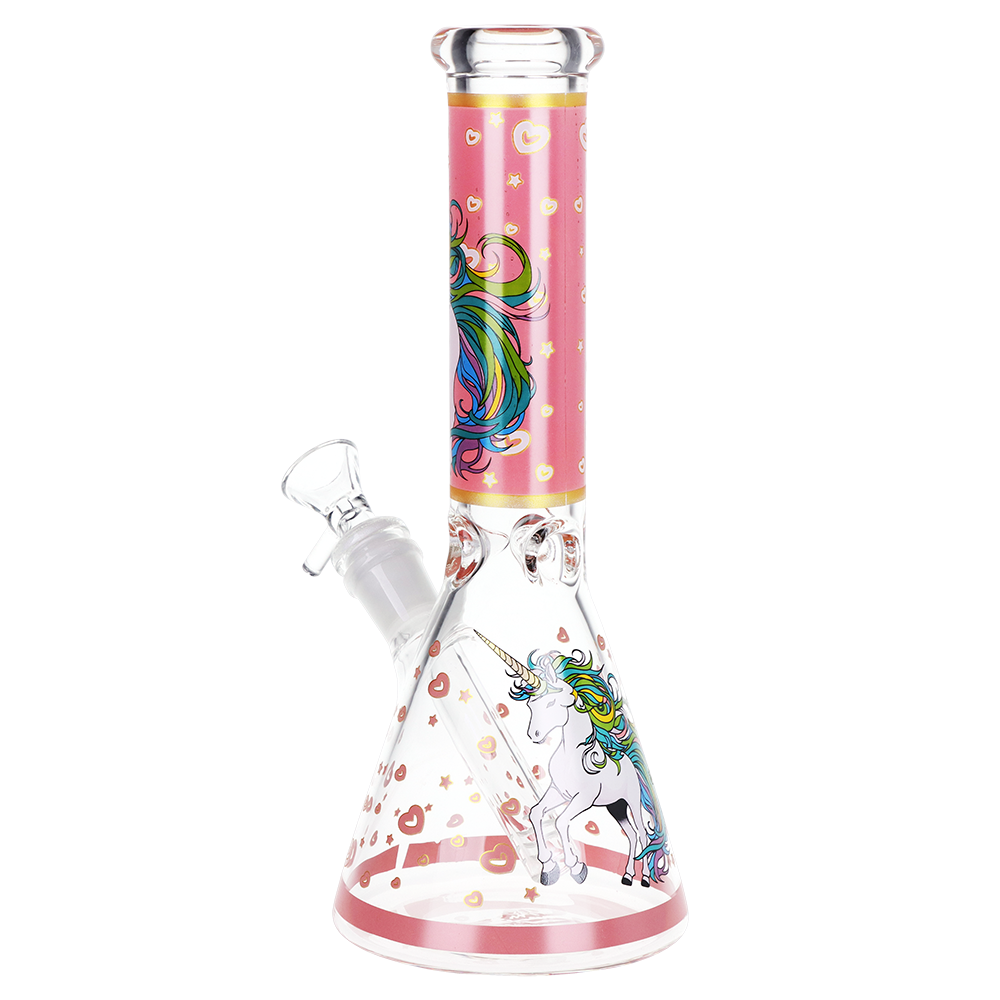 Pink Unicorn Beaker Bong | Back View