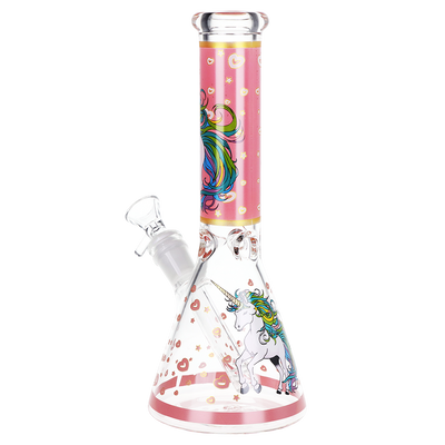 Pink Unicorn Beaker Bong | Back View