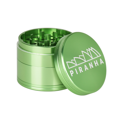 Piranha Aluminum Grinder | 4pc | 2.2" | Green