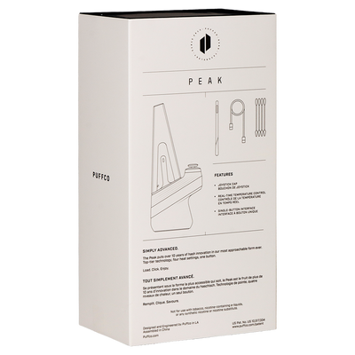 Puffco New Peak eRig | Packaging Back View