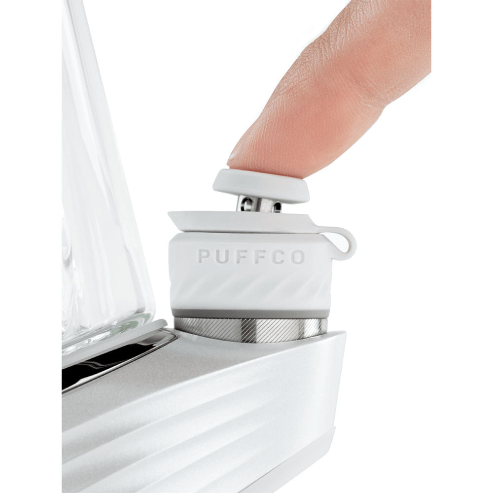 Puffco New Peak Pro | Pearl | Joystick Cap Close Up