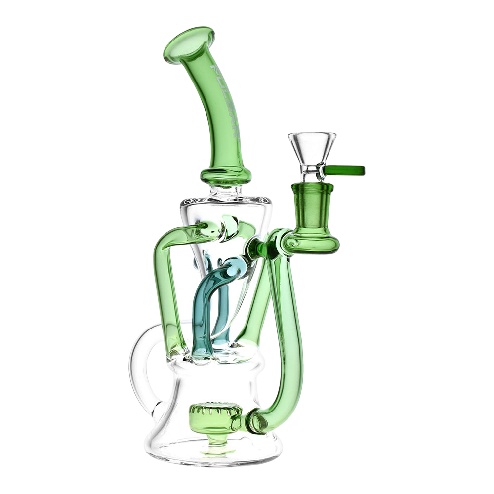 Pulsar 4-Tube Recycler Bong | Green