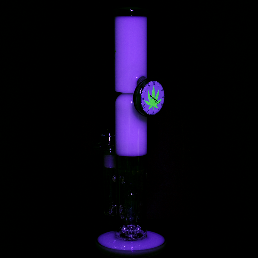 Pulsar 420 Hazy Glow Bong | Glow In The Dark | Back View