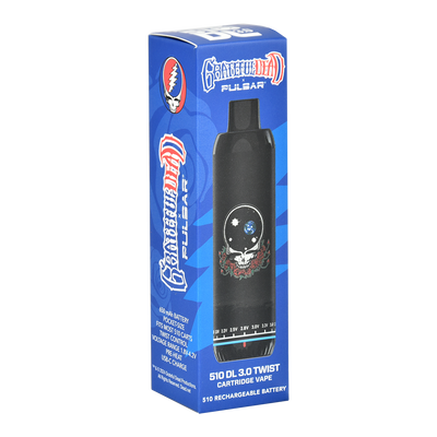 Pulsar 510 DL 3.0 Twist Auto-Draw Vape Pen | Grateful Dead Collab | Packaging
