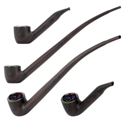 Pulsar 510 DL Wizard Pipe Auto-Draw Vape | Ensorcelled Ebony | Sherlock & Wizard Stems Side View