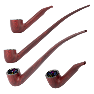 Pulsar 510 DL Wizard Pipe Auto-Draw Vape | Mystic Mahogany | Sherlock & Wizard Stems Side View