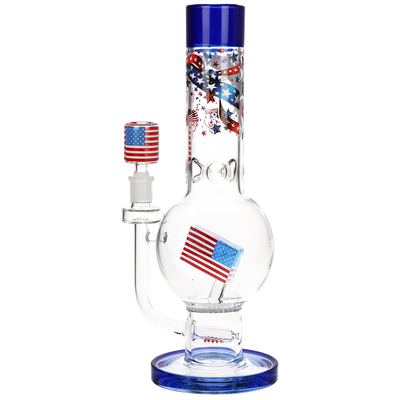 Pulsar American Flag Bubble Bong | Back View