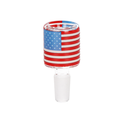 Pulsar American Flag Bubble Bong | Matching Herb Slide