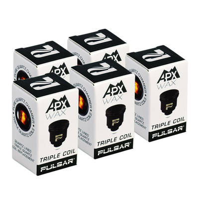 Pulsar APX Wax V3 Replacement Triple Quartz Coil Atomizer | 5 Coils