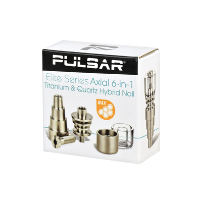 Pulsar Axial 6-in-1 Titanium & Quartz Hybrid Nail | Packaging