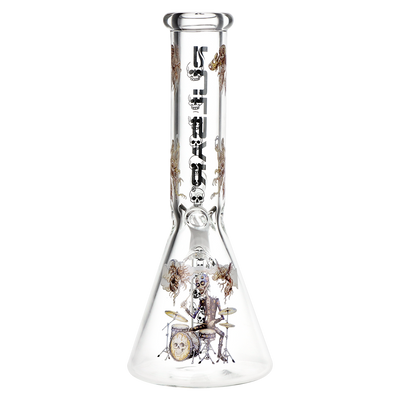 Pulsar Band of Bones Beaker Bong | Back View