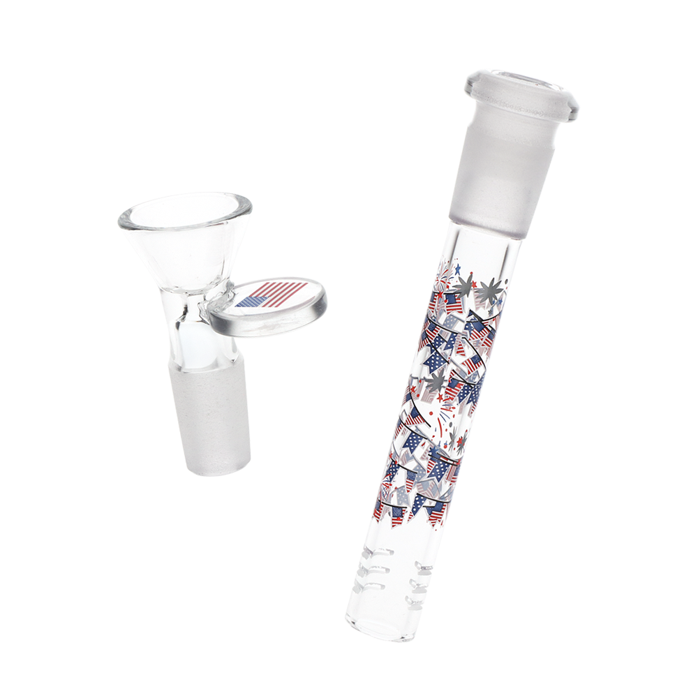 Pulsar Betty Cake Beaker Bong | Matching Herb Slide & Downstem