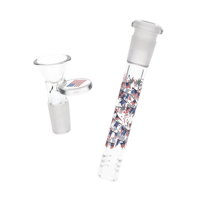 Pulsar Betty Cake Beaker Bong | Matching Herb Slide & Downstem