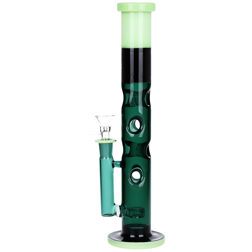 Pulsar Bicolor Swiss Straight Tube Bong | Back View