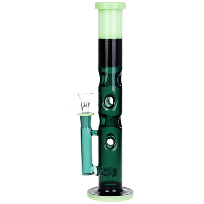 Pulsar Bicolor Swiss Straight Tube Bong | Back View
