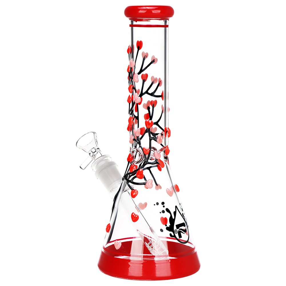 Pulsar Branching Hearts Beaker Bong | Back View