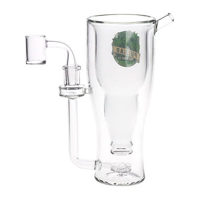 Pulsar Brewing Co Beer Mug Dab Rig | Alt Side View