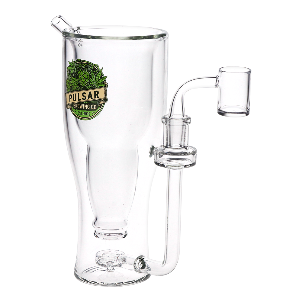 Pulsar Brewing Co Beer Mug Dab Rig | Front View