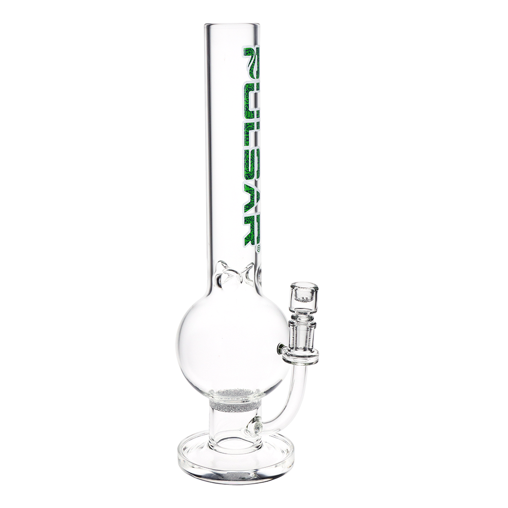 Pulsar Buxom Bubble Fritted Disc Bong | Medium | Front View