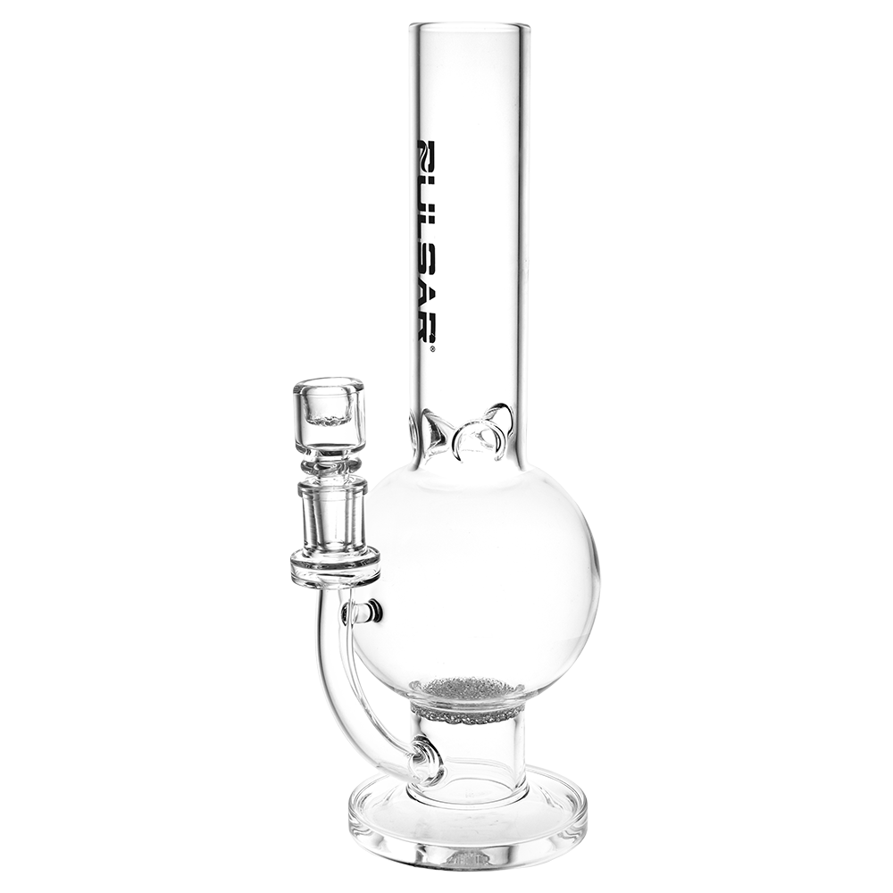 Pulsar Buxom Bubble Fritted Disc Bong | Small | Front View
