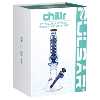 Pulsar Chillr Glycerin Beaker Bong | Packaging Front View