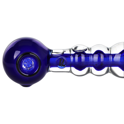 Pulsar Chillr Glycerin Hand Pipe | Built In Bowl Screen Close View