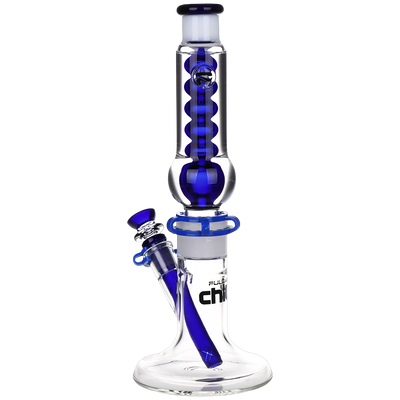 Pulsar Chillr Glycerin Straight Tube Bong | Back View