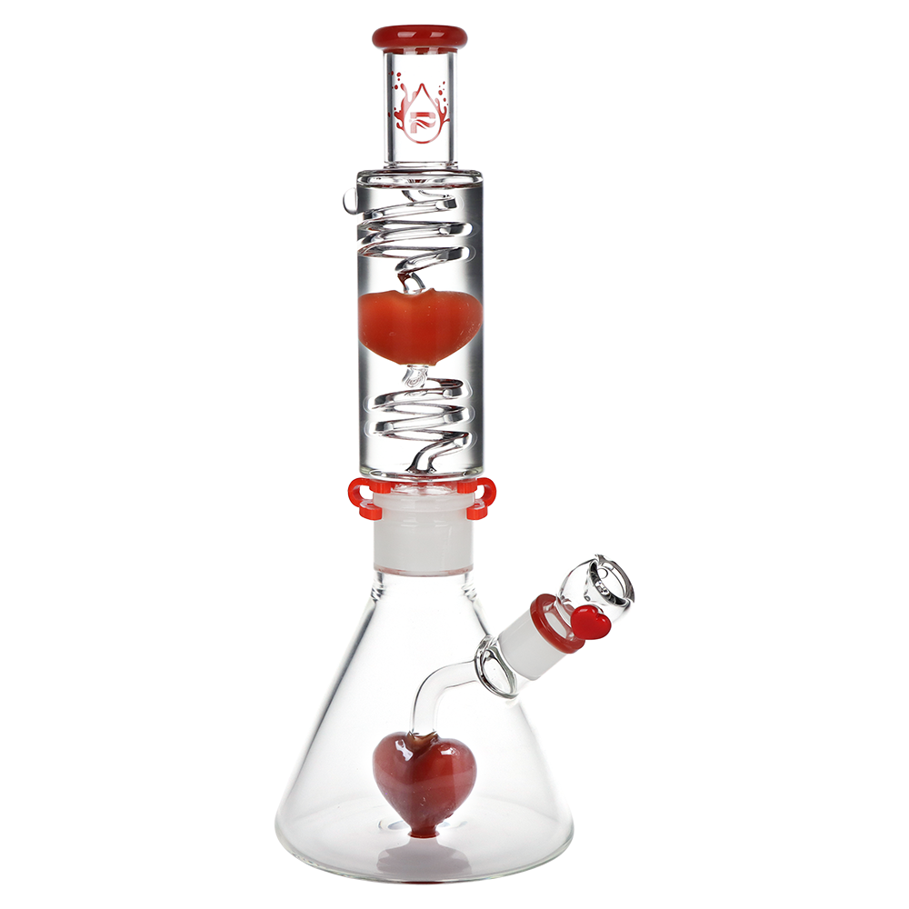 Pulsar Cold Hearted Glycerin Stacker Beaker Bong | Front View