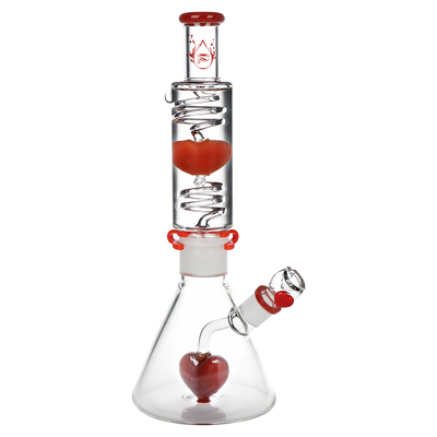 Pulsar Cold Hearted Glycerin Stacker Beaker Bong | Front View
