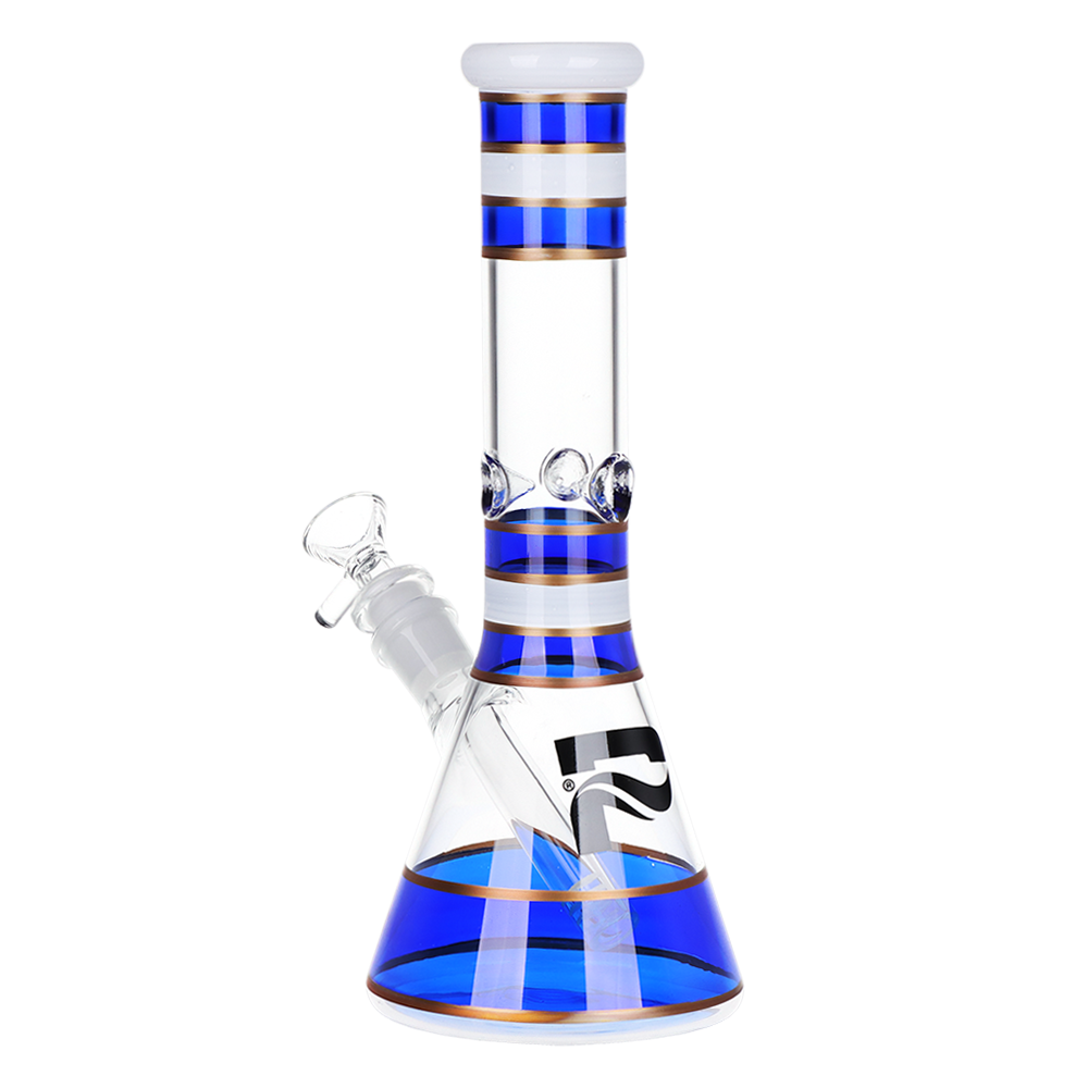 Pulsar Color Banded Beaker Bong | Blue