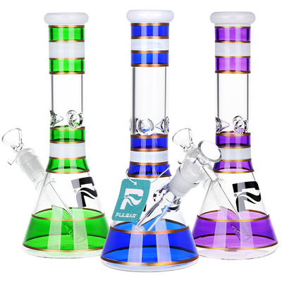 Pulsar Color Banded Beaker Bong | Group