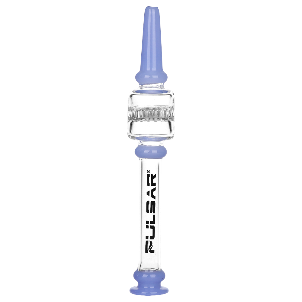 Pulsar Color Block Honeycomb Diffuser Dab Straw | Blue