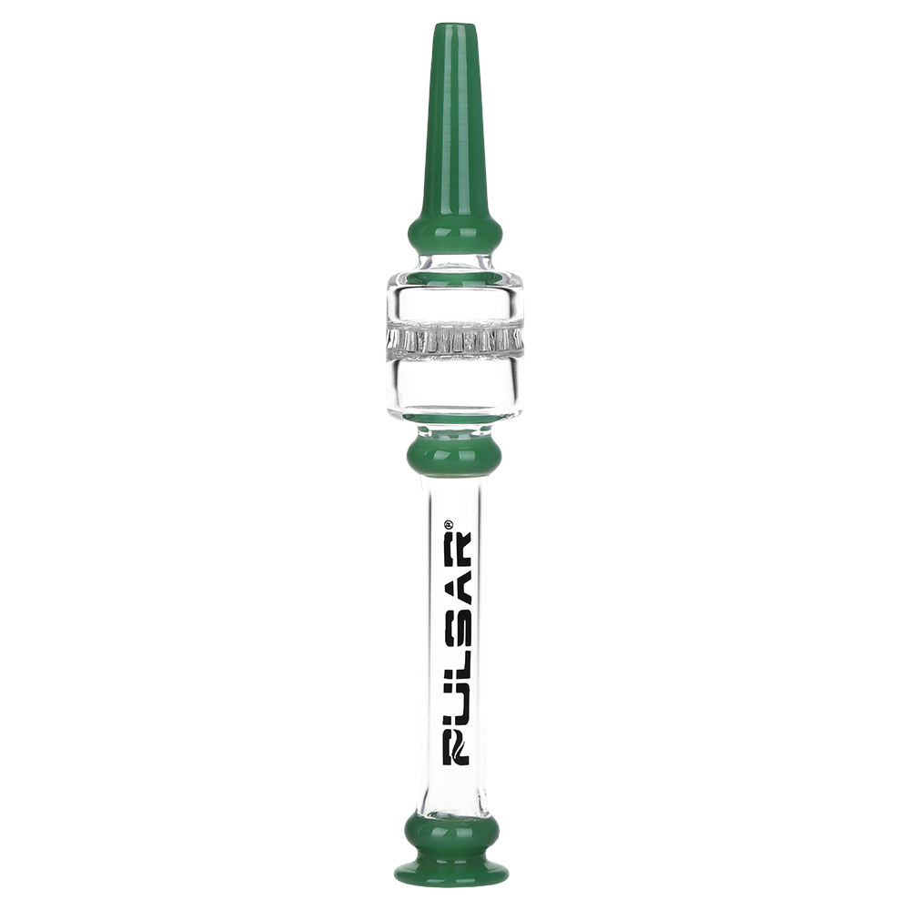 Pulsar Color Block Honeycomb Diffuser Dab Straw | Dark Green