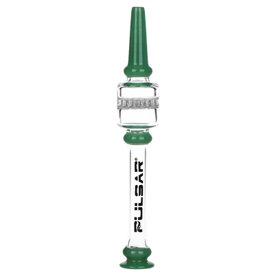 Pulsar Color Block Honeycomb Diffuser Dab Straw | Dark Green