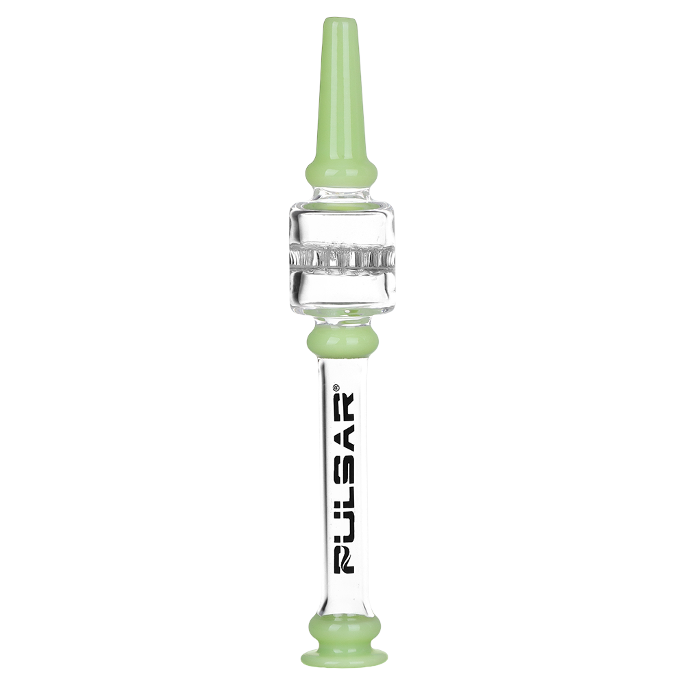 Pulsar Color Block Honeycomb Diffuser Dab Straw | Light Green